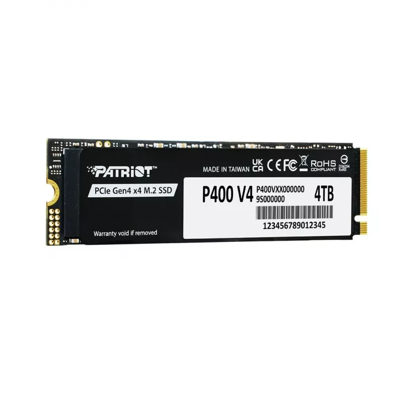 Solid State Drive PATRIOT P400 V4 4 TB M.2 NVMe (4000 GB, M.2, Black)