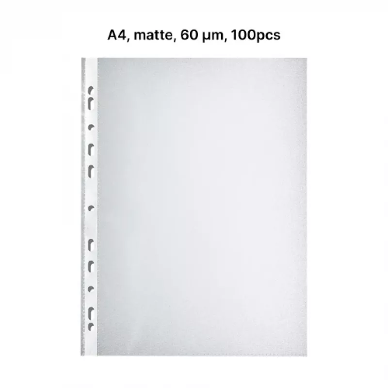 AD Class PUNCHED POCKET Orange Peel A4 60 micr., pouch 100 pcs
