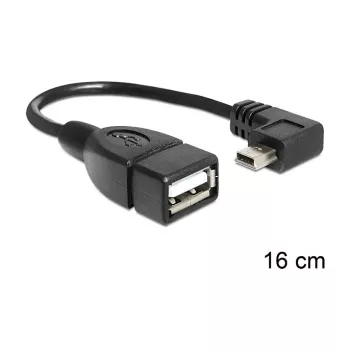 USB Cable DeLOCK 83245 0.16m USB A Mini-USB B Black