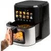Hot air fryer ProfiCook PC-FR 1286 H — 6.5 L, 1700 W, stainless steel front, black