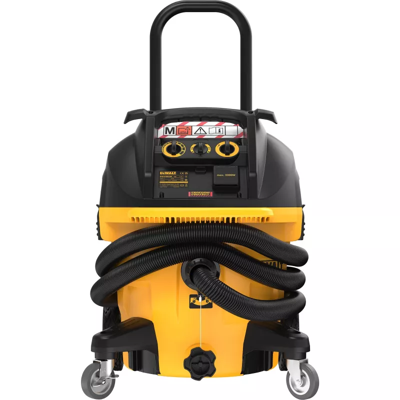 DeWALT DWV905M-QS dust extractor Yellow 38 L 1400 W