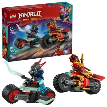 LEGO building set NINJAGO 71838 Kai's Motorcycle Speed Race — 79 pieces, 2 minifigures, ages 6+, dimensions 40×30×90 mm