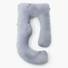 Momcozy PP101 U-shaped pregnancy pillow, dark grey velvet