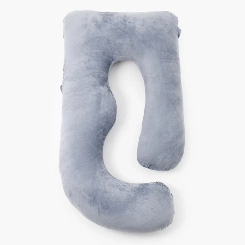 Momcozy PP101 U-shaped pregnancy pillow, dark grey velvet