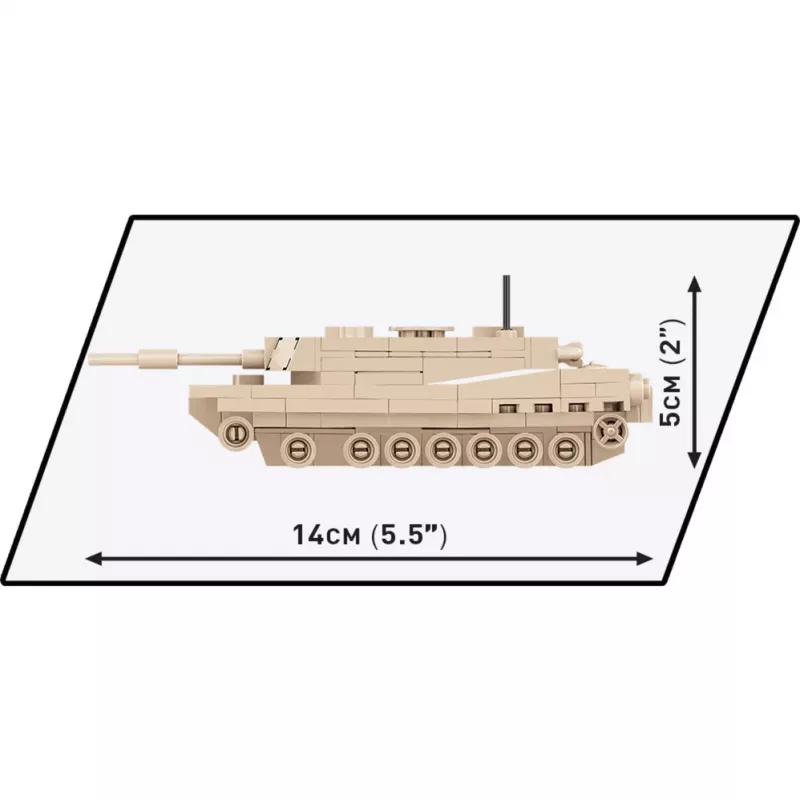 Building set Cobi Abrams M1A2 — 174 pieces, recommended age 6+, beige