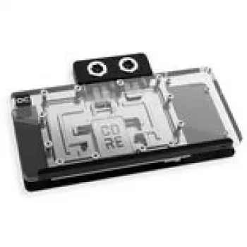 Graphics card Alphacool Core RX 9070 XT Taichi Transparent Chrome with backplate