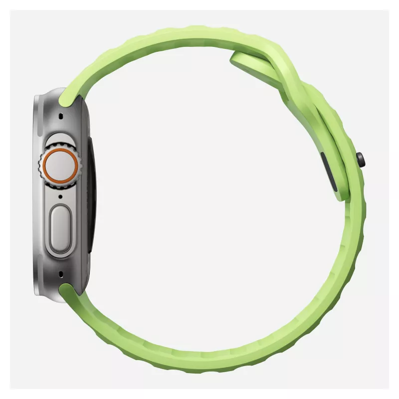 Band Nomad Sport Band Light Green Rubber — width 21.5 mm, wrist 160–195 mm