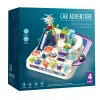 Toy racing track set Extralink TOYS — smart cars playset, modular track pieces, battery-powered vehicles
