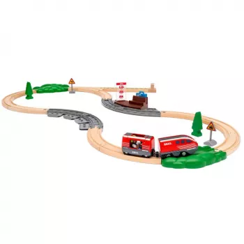 World - Zugset mit Rückziehmotor, Spielfahrzeug
