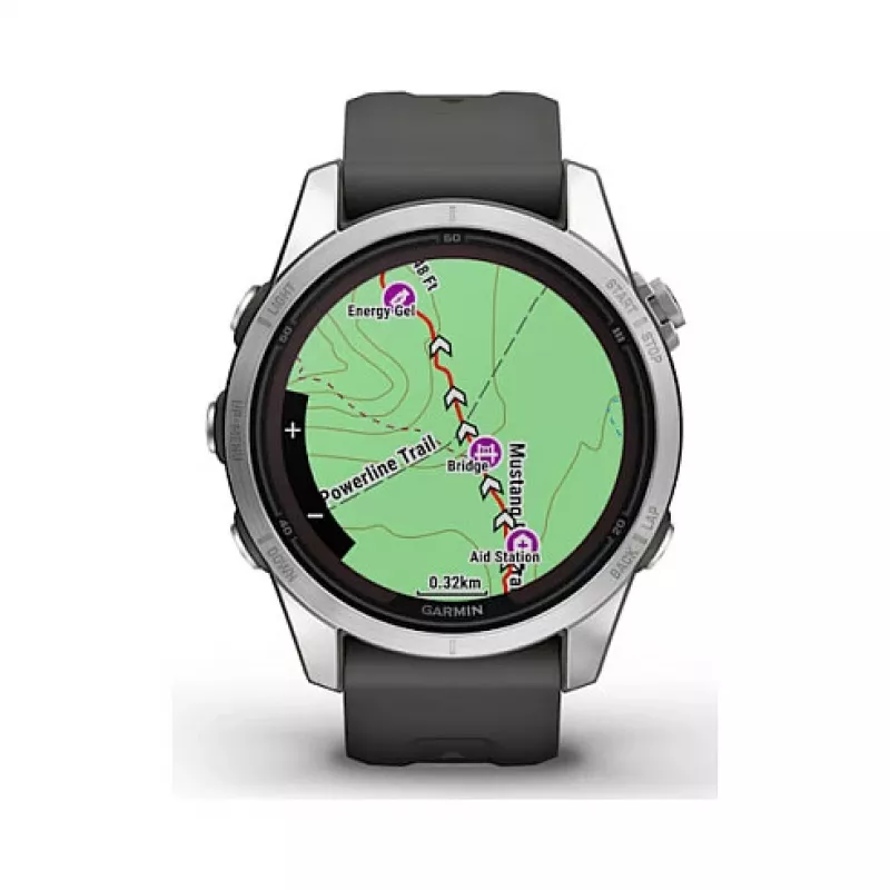 Garmin fēnix 7S Pro 3.05 cm (1.2) MIP 42 mm Digital 240 x 240 pixels Touchscreen Silver Wi-Fi GPS (satellite)
