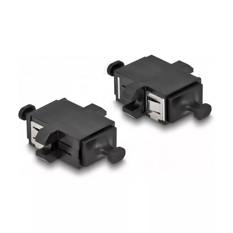 DeLOCK Optical Fiber Coupler MPO female to MPO female black