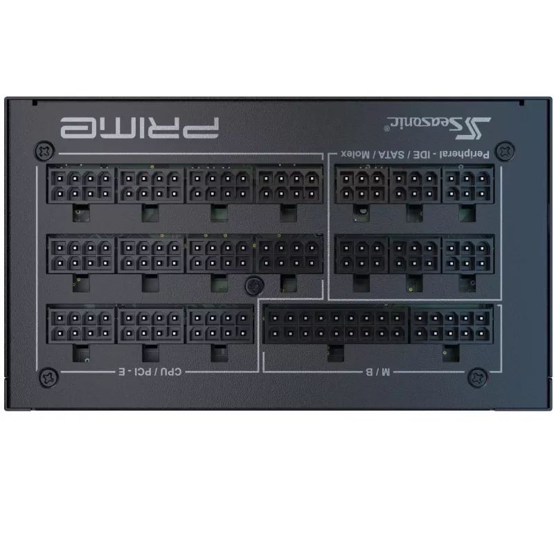 Seasonic Prime TX-1600, 80 PLUS Titanium Power Supply, modular, ATX 3.0, PCIe 5.0 - 1600 Watt