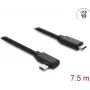 DELOCK active optical USB Type-C cable 10 Gbps, angled plug to plug, 7.5 m