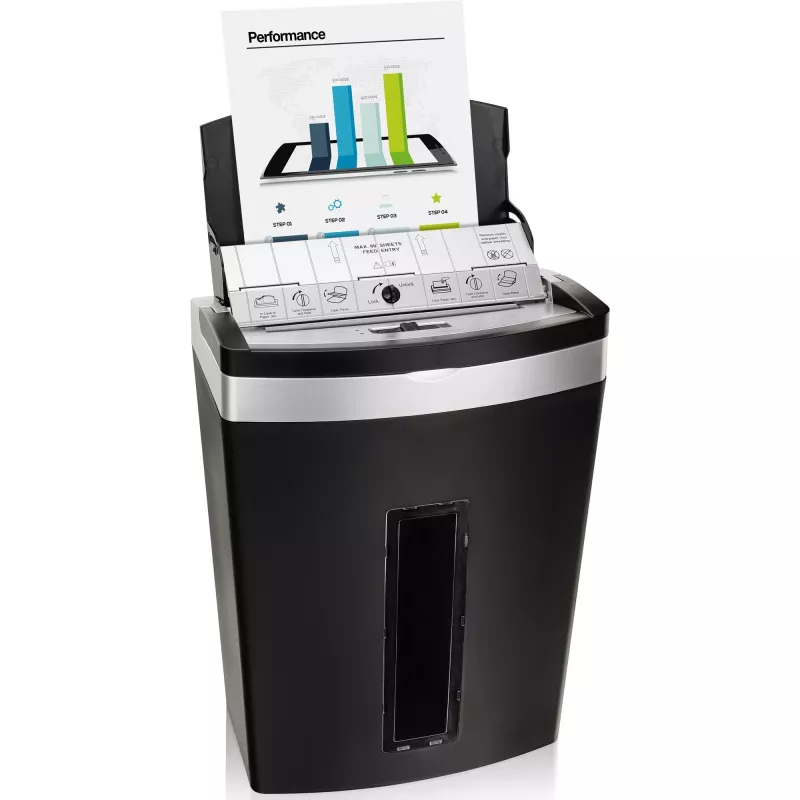 Peach PS600-10 paper shredder Micro-cut shredding 63 dB Black, Silver