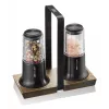 Salt and Pepper Mill Set GEFU X-plosion 11 cm Black — manual tabletop grinders, ceramic mechanism