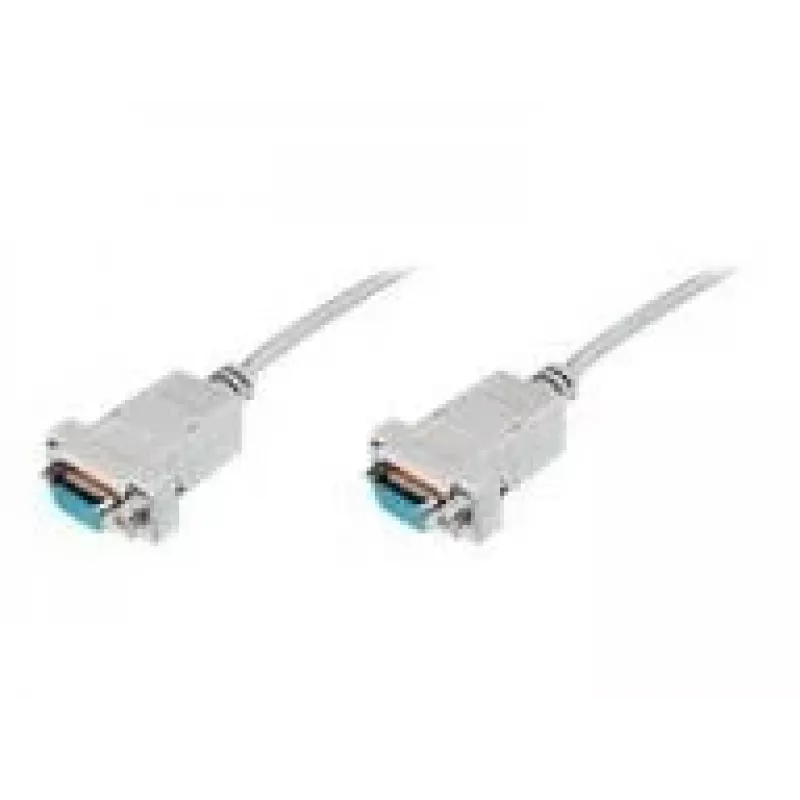 Assmann Zero-Modem connection cable. D-Sub9 F/F. 3.0m. snap-hoods. be (AK-610100-030-E)
