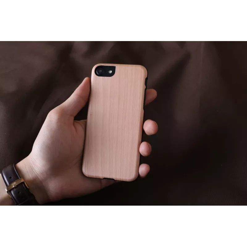 Phone case for iPhone 7/8 — man and wood ampero, black