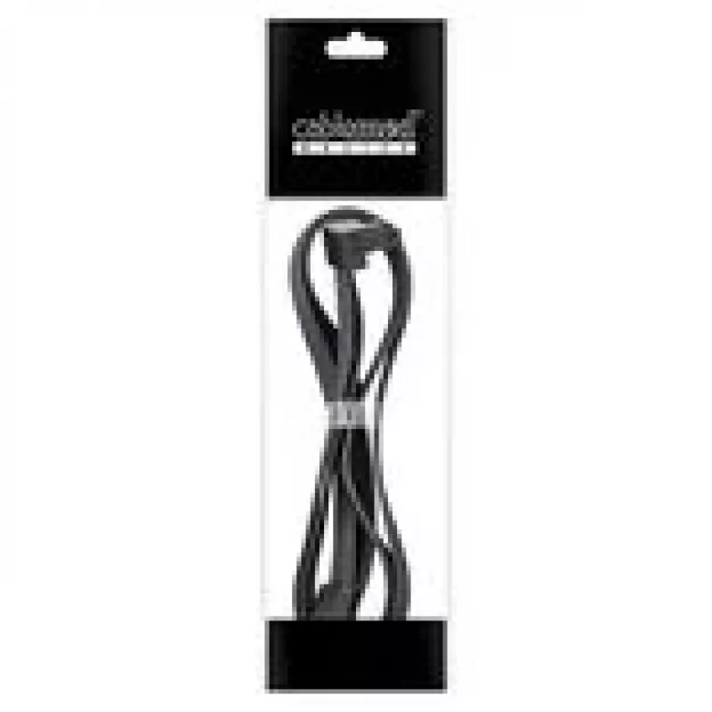 CableMod Basics Universal 12V 2x6 Cable, 90° Connector, 16-Pin to 16-Pin - black, 60 cm, var. B