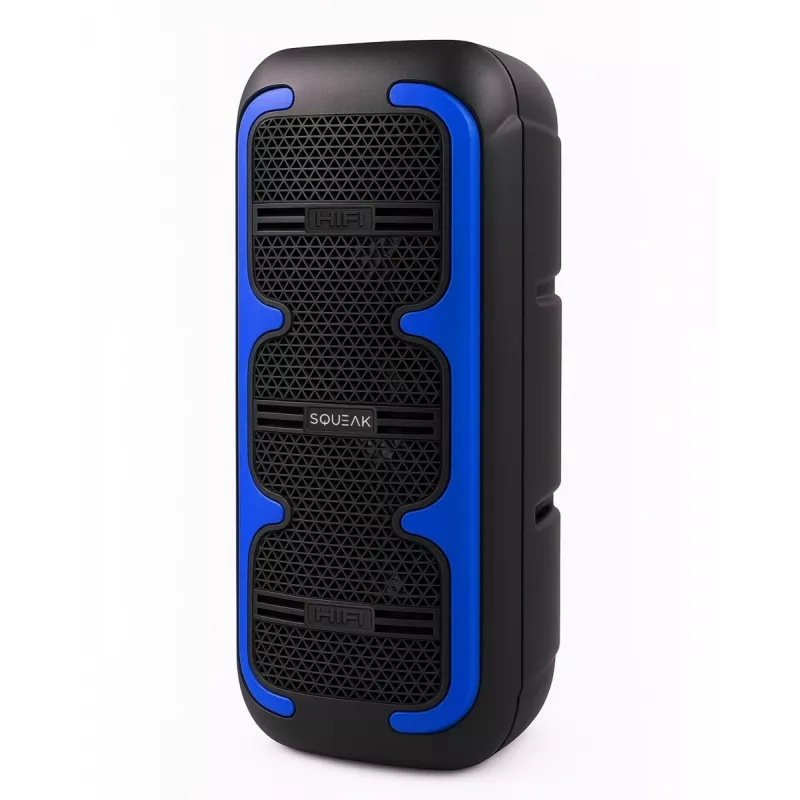 Portable stereo speaker SQUEAK SQ1009 — Bluetooth 5.3, 45W RMS, 10h battery, FM, USB, AUX, LED, 1800 mAh, Black