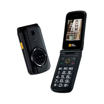 Flip phone AGM M8 FLIP — Dual SIM, 2.8 inch (7.11 cm) display, 1500 mAh battery, 162 g, Black
