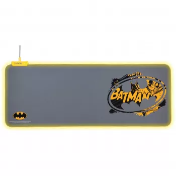 FR-TEC BATPCMPAD Mouse Pad Gaming Mouse Pad Black - Grey - Yellow (BATPCMPAD)
