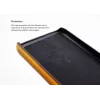 Phone rear case VixFox for iPhone X/XS, mustard yellow, card slot back shell