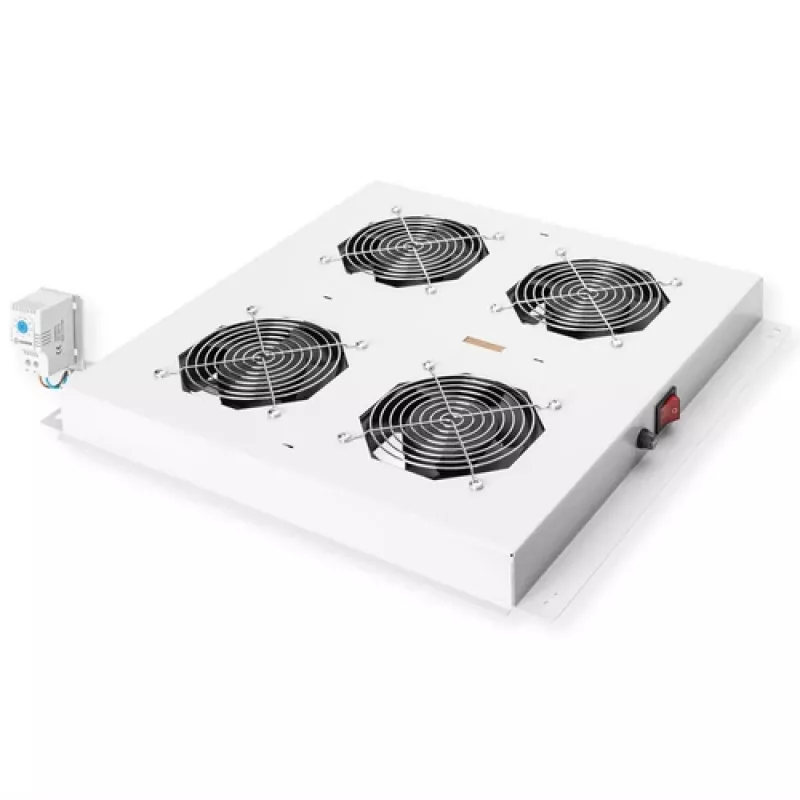 ROLINE 19-inch cooling fan unit, 4 fans, grey, model 26.21.0077