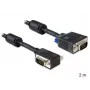 SVGA Cable DeLOCK 83173 2m VGA D-Sub Black