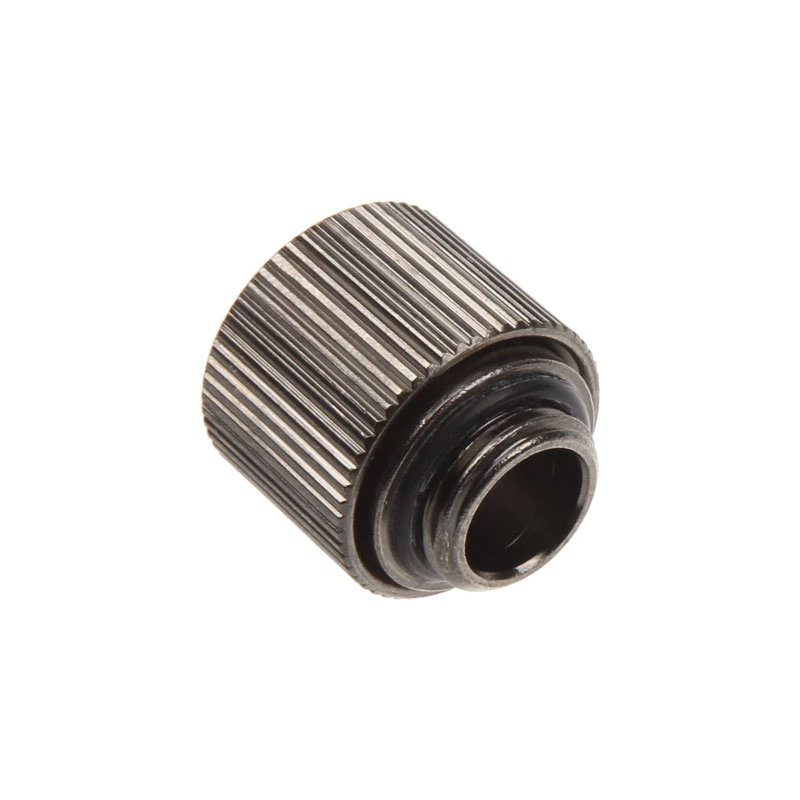 Connector straight G1/4 inch to 13/10mm - compact, nickel black