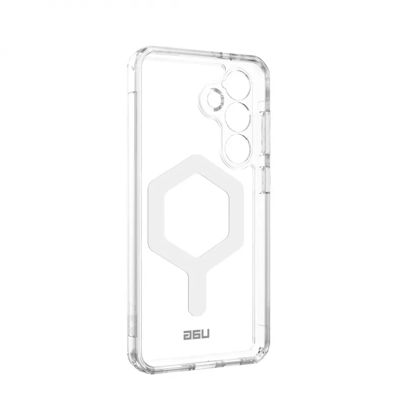 Urban Armor Gear Plyo Pro mobile phone case 17 cm (6.7) Cover Silver, Transparent