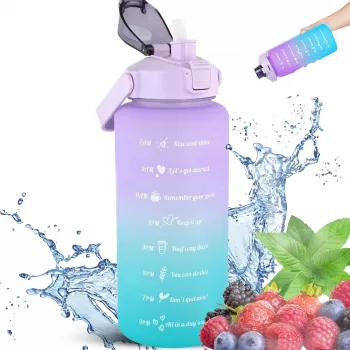 Extralink Motivational Bottle, Water Bottle, 2000ml, Purple-Blue, BUT-992
