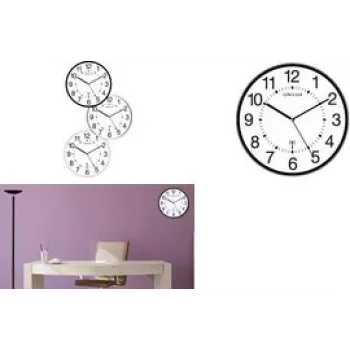 Quartz wall clock Unilux Wave, round, 30 cm diameter, battery AA 1.5 V