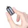 Car charger usams C38 30W — 1x USB-A + 1x USB-C fast charge