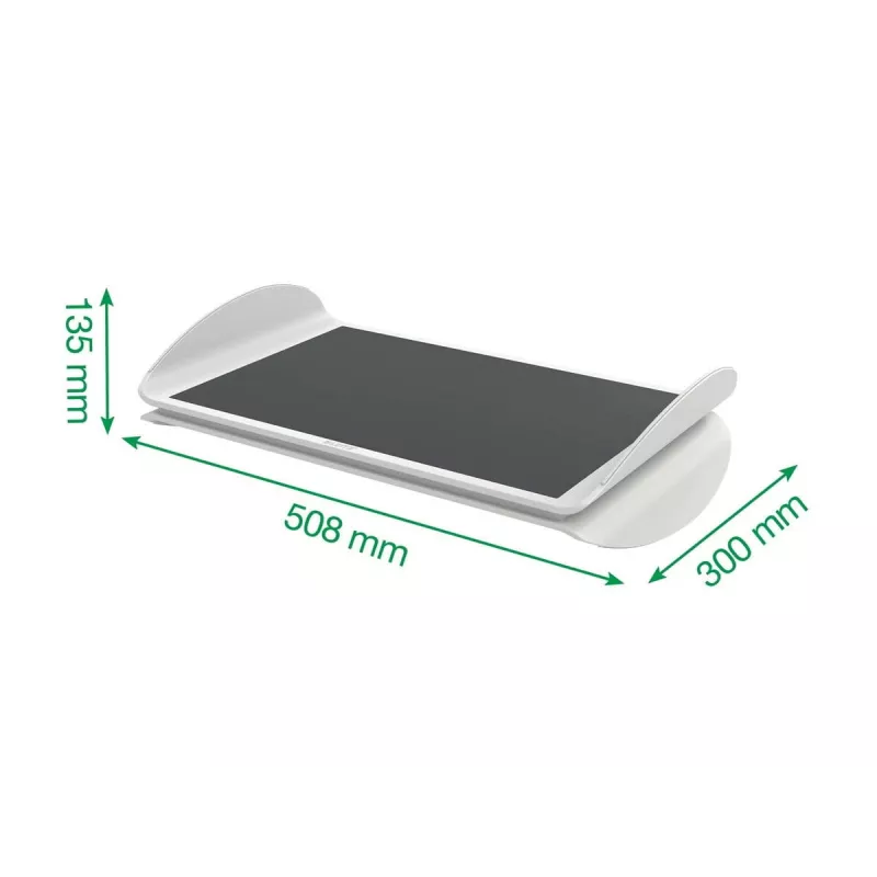Leitz Ergo Adjustable Computer Foot Rest, Grey, 508 mm, 300 mm, 135 mm, 2.62 kg, 1 pc(s)