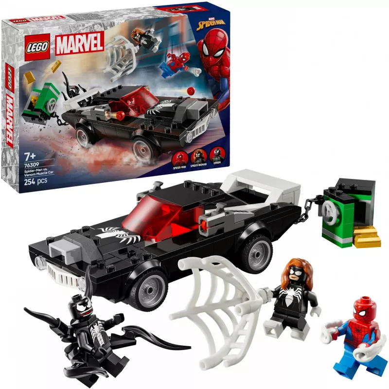 Building set LEGO Marvel Super Heroes Spider-Man vs. Venom Muscle Car 76309 — 254 pieces, 3 minifigures, age 7+
