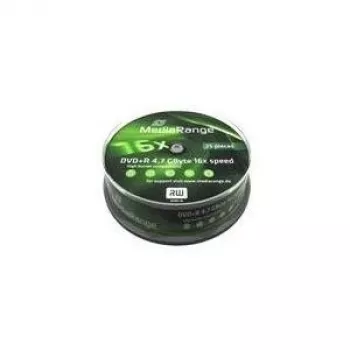MediaRange - 25 x DVD+R - 4,7GB (120 Min.) 16x - Spindel (MR404)