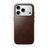 Mobile phone cover Nomad Traditional Leather Case for iPhone 17 Pro, leather microfibre, fits 6.3 inch (16 cm), brown