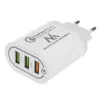 Wall charger MACLEAN MCE479W — 3‑port USB quick charger, 18W total output