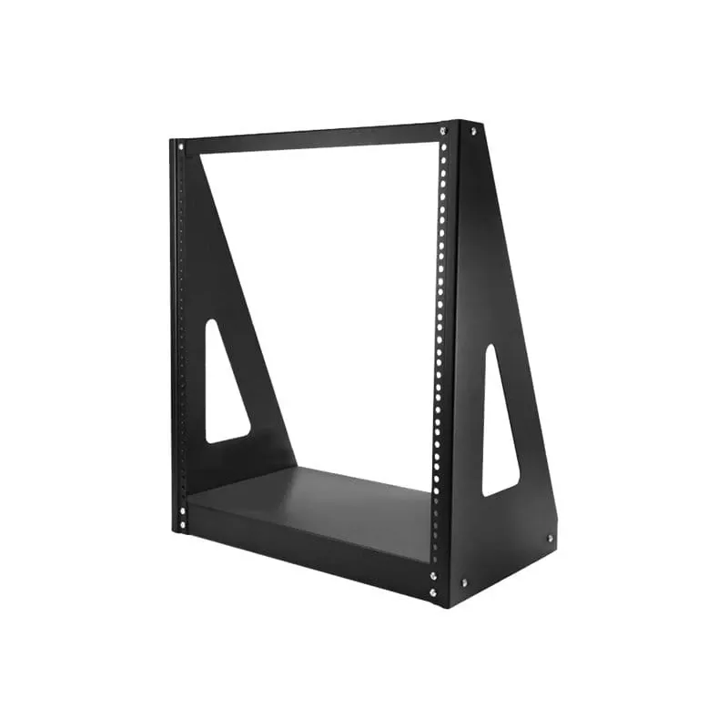 StarTech.com 2POSTRACK12 2-Post 12U Heavy-Duty Desktop Server Rack, Open Frame 19in Computer Rack