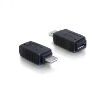 Adapter USB micro-A+B female to USB micro A-male DeLOCK 65032 Black