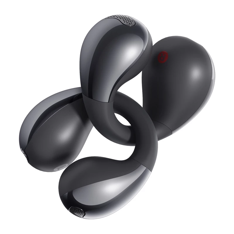 Wireless headphones QCY Crossky Clip C30S (black) — clip-on design, model T33S