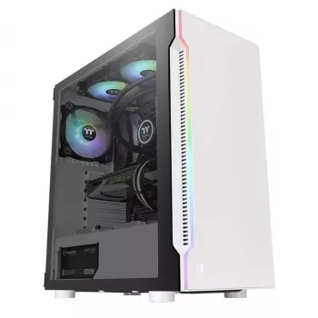 PC Case Thermaltake H200 TG Snow RGB Midi Tower White