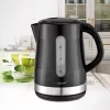 Electric kettle Maestro 1.7 L 2200 W Black — plastic housing, button lid, ergonomic grip
