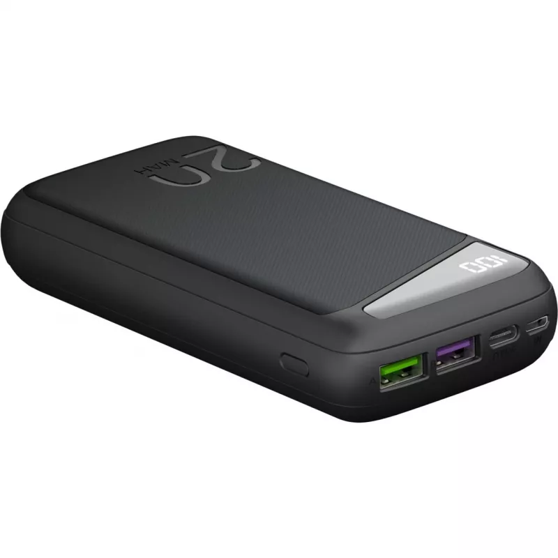 Fast-Charging-Powerbank 20.000 mAh (black, PD, Quick Charge 3.0, Super Charge)