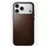 Mobile phone case Nomad Traditional Leather Case for iPhone 17 Pro Max, leather/aluminium/microfibre, fits 6.9 inch (Brown)