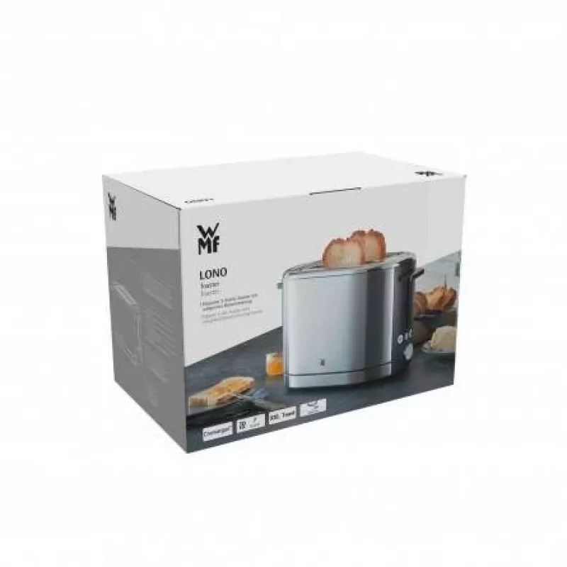 Toaster WMF Bueno Pro 6 — 2-slice, 870 W, silver/black