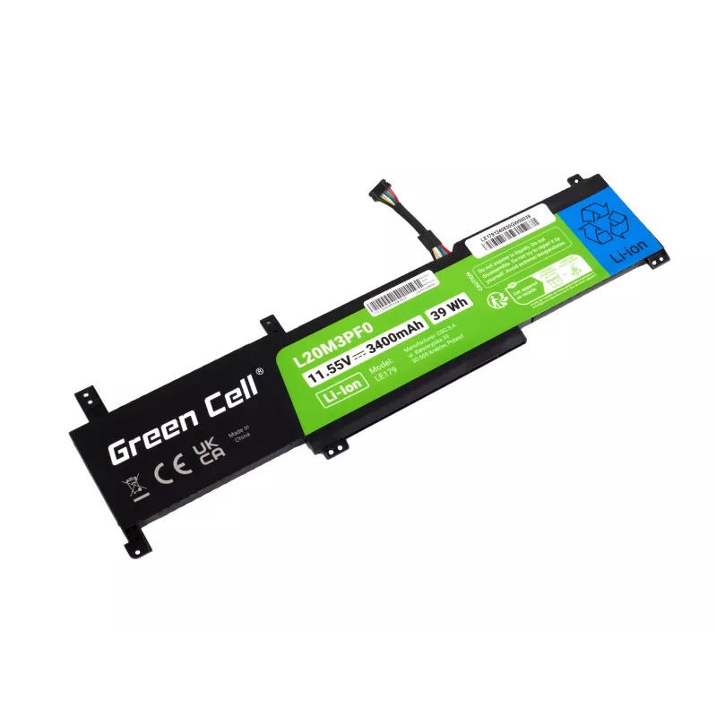 Battery Green Cell L20M3PF0 Lenovo Ideapad 3-14ITL6 15ITL6 17ITL6 S14 V14 15 17 G2 G3