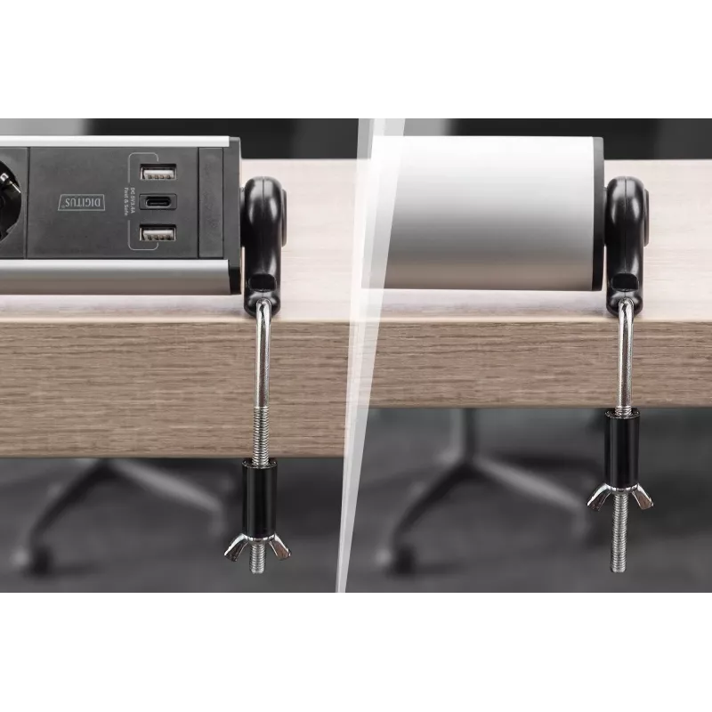 Digitus 6-way office power strip with 3x USB ports 1.5m cable