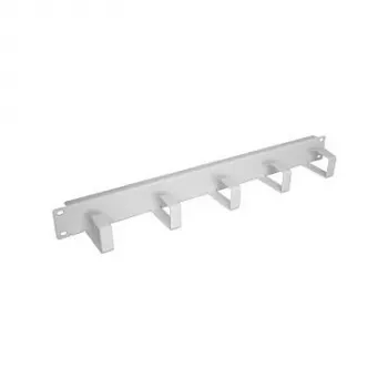 EFB-Elektronik 48,30cm (19) 1HE Cable Management Panel, 5 Bracket, Steel RAL7035 Manufacturer: EFB Elektronik (699995.1)