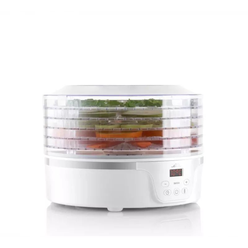 Food dryer ETA Eta SECCA Transparent White 380 W, LED display, 24 h timer, 300×300×220 mm